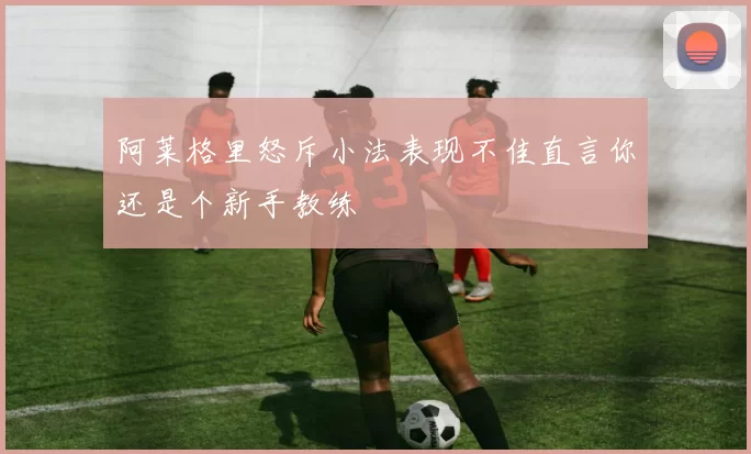 阿莱格里怒斥小法表现不佳直言你还是个新手教练